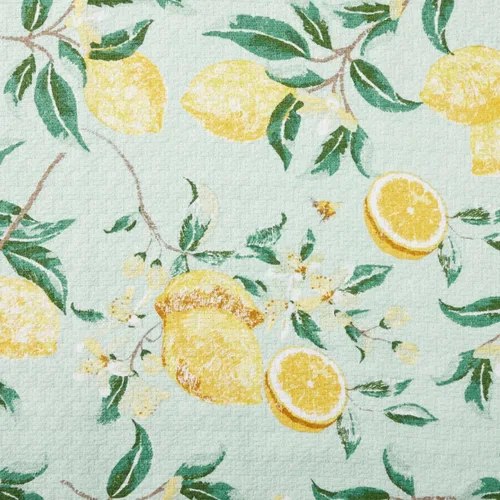 Vista 3 de Martha Stewart Juego de 4 toallas de cocina de doble propósito, Lemon Whimsy, 16"x28