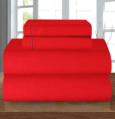 Vista 103 de Elegant Comfort - Juego de sábanas de microfibra de 1500 hilos de calidad hotelera prémium de 4 piezas - Resistente a arrugas, sábana bajera