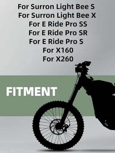 Vista 2 de JFG RACING Pata de cabra para bicicleta Edirt, estriberas CNC pata de cabra para motocicleta de cross eléctrica Surron Light Bee X y S/E Ride Pro S