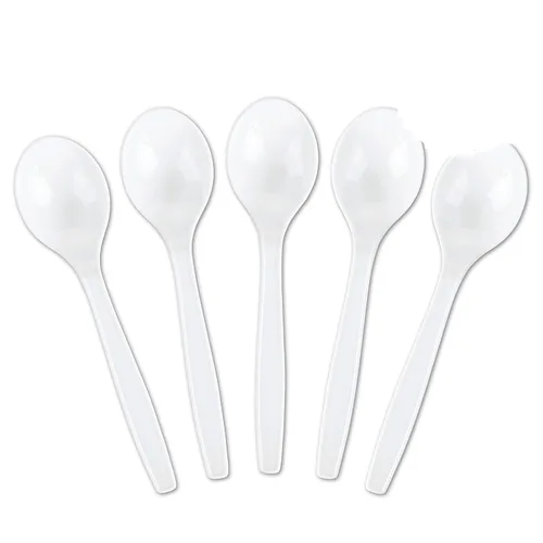 Vista 9 de Plasticpro Cuchillos desechables de plástico blanco, utensilios pesados, paquete de 50