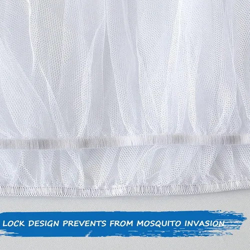 Vista 3 de Mosquitera para cochecito (paquete de 2), mosquitera para bebé para asiento de automóvil, moisés, cunas, corral, Pack N Plays y mini cuna portátil