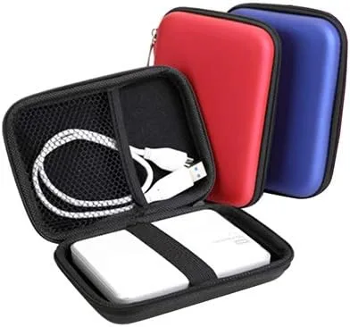 Vista 3 de Mini protector caso cubierta bolsa para 2.5 pulgadas USB disco duro externo HDD unidad azul