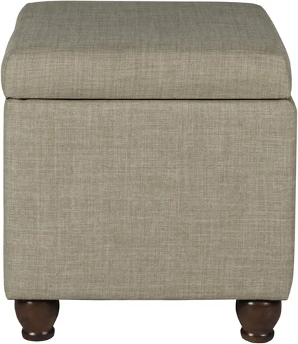 Vista 184 de HomePop Decoración para el hogar K7646-A877 Otomana tapizada moderna rectangular de almacenamiento Otomana con tapa con bisagras