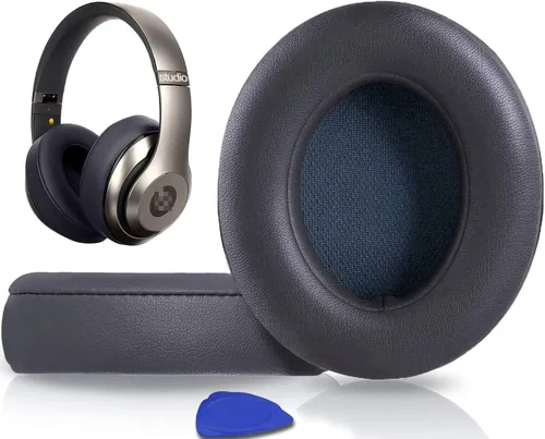 Vista 23 de SoloWIT Almohadillas de repuesto para auriculares Beats Studio 2 y Studio 3 con cable/inalámbricos sobre la oreja, almohadillas para los oídos