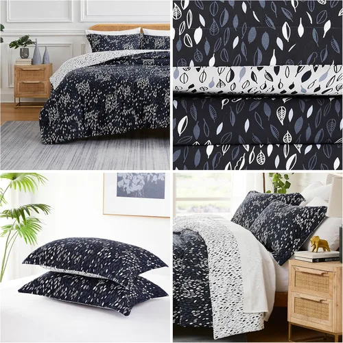 Vista 3 de Southshore Fine Linens - Juego de funda de edredón de microfibra estampada