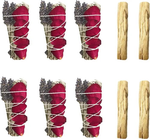 Vista 6 de TOMOKO - Producto de salvia blanca para purificación (6 Salvia Floral)