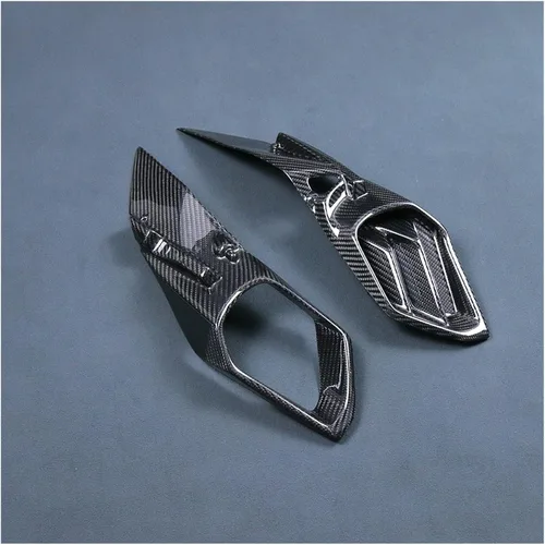 Vista 5 de Motorcycle Accessories Carbon Fiber Air Intake Cover Compatible with Kawasaki H2 H2R 2015 2016 2017 2018 2019 2020 2021