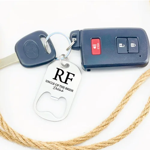 Vista 2 de Uncle Of The Bride Bottle Opener Gift Wedding Party Personalized Gift For Uncle Bride From Bride WD-BOTTLE (Uncle of the Bride)