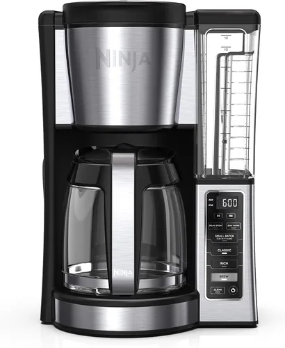 Vista 5 de Nostalgia Horno microondas retro compacto para encimera, 0.7 pies cúbicos, 700 vatios y cafetera programable Ninja de 12 tazas, 2 estilos