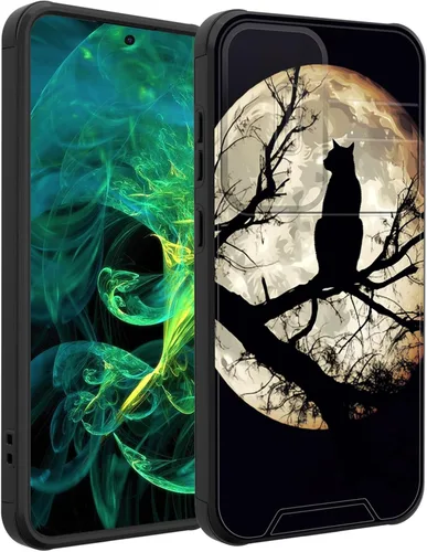 Vista 103 de Funda para Galaxy A36 5G/A56 5G con cubierta de cámara deslizante, resistente de doble capa híbrida a prueba de golpes, funda protectora resistente