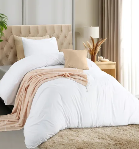 Vista 13 de Utopia Bedding Juego de funda de edredón con fundas de almohada, funda de edredón de 2 piezas con cierre de cremallera, 1 funda de edredón con 1