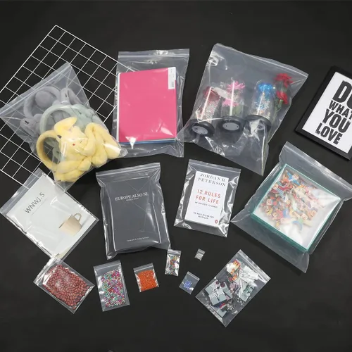 Vista 8 de 200 bolsas pequeñas transparentes con cremallera de 1 pulgada x 1 pulgada de 0.157 in, bolsas de plástico con cierre resellables, bolsa