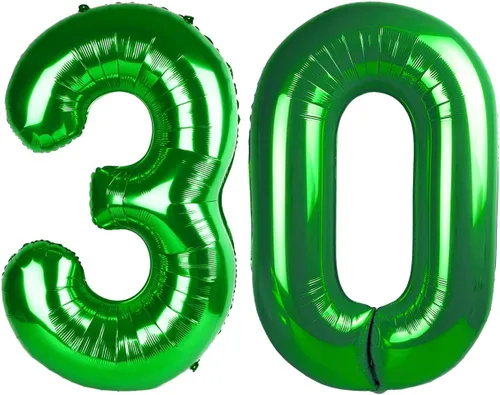 Vista 46 de Globos de números 0 de 40 pulgadas, globos negros de números para números 10, 20, 30, 40, 50, 60, 70, 80, 90, 100, globos de números 10, 20, 30, 40