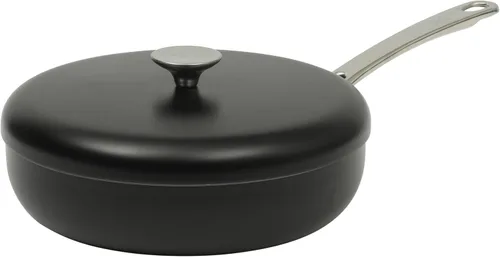 Vista 11 de Sur La Table Kitchen Essentials Potluck Porch Sartén para Freír Profunda de 12 Pulgadas Sartén de Aluminio Libre de PFA Utensilios de Cocina