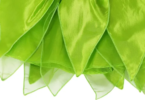 Vista 7 de HenzWorld Disfraz de Campanilla para niñas, vestido de princesa de hada, disfraz de cosplay para fiesta de cumpleaños con alas
