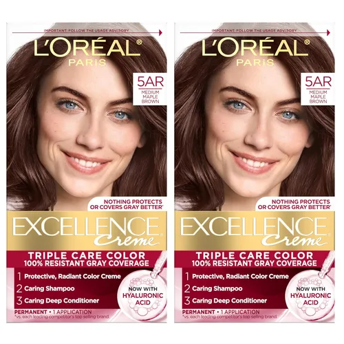 Vista 43 de L'Oreal Paris Excellence Crème Tinte Permanente para el Cabello, Color de Cabello de Triple Cuidado con Complejo Pro-Keratina para una Cobertura
