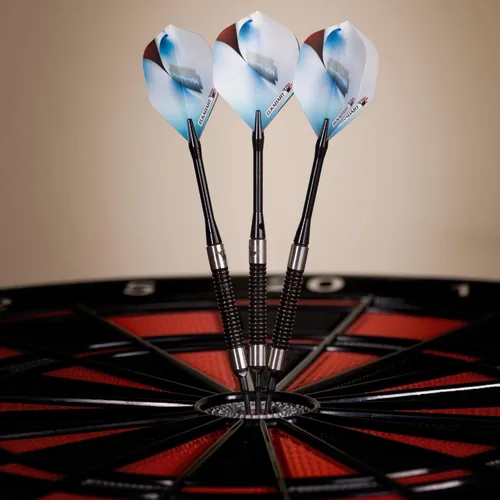 Vista 2 de Elkadart Razor 80% tungsteno punta suave dardos con estuche de almacenamientoviaje