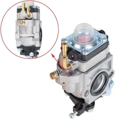 Vista 3 de munirater Repuesto de carburador para motor Earthquake 43cc E43 E43CE E43WC Auger MD43 WE43 WE43E WE43CE Edger Powermate PEA438 PCV43 Cultivador