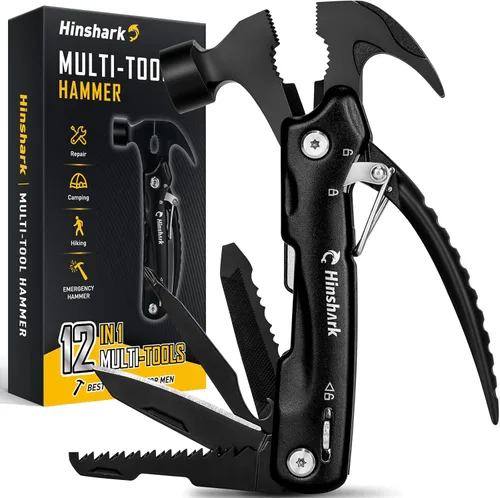 Regalos para hombres, multiherramienta de martillo 12 en 1, regalo de aniversario de cumpleaños para hombres, papá, marido, él, abuelo, regalos