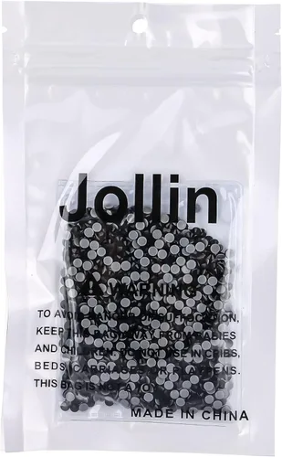 Vista 198 de Hot Fix - Diamantes de imitación de cristal con parte trasera plana, gemas de diamantes de 0.089 pulgadas (6ss 2880 piezas, Jet AB)