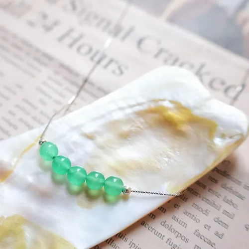 Vista 22 de Crystal Pendant Necklace 925 Sterling Silver Chain Necklace Adjustable Healing Crystal Necklace For Women