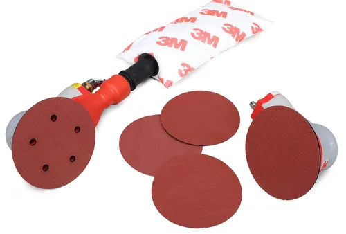 Vista 4 de 3M Cubitron II Hookit - Disco de tela 947A, peso 120+, 5 pulgadas x NH, dado 500X, (paquete de 25)