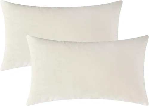 Vista 15 de Mixhug - Fundas de almohada decorativas de terciopelo, fundas de cojín para sofá y cama, juego de 2 fundas azules, 16 x 16 pulgadas