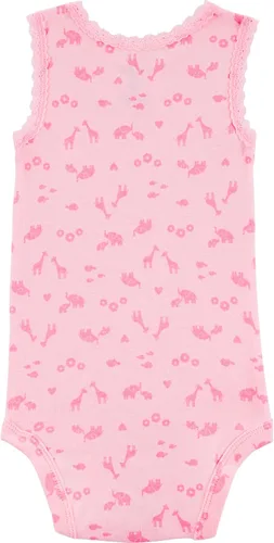 Vista 3 de Simple Joys by Carter's - Paquete de 6 mamelucos de manga corta para bebés niña