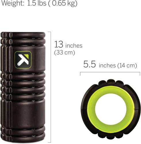 Vista 2 de TriggerPoint Grid 1.0 Foam Roller - 13" Multi-Density Massage Roller for Deep Tissue & Muscle Recovery - Relieves Tight, Sore Muscles & Kinks