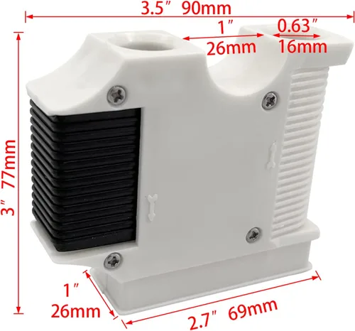 Vista 3 de ISURE MARINE 2 piezas de guardabarros de barco de extracción rápida para parachoques, clips de guardabarros de barco pontón