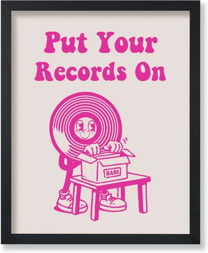 Vista 36 de Poster Master Póster If It's Nice Play It Twice - Impresión retro de tocadiscos - Arte de tocadiscos - Arte musical - Arte de preparación rosa
