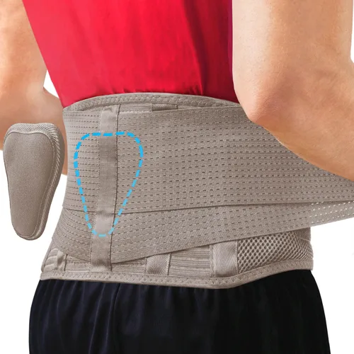 Vista 10 de Sparthos - Cinturón de soporte para la espalda – Alivio inmediato del dolor de espalda, ciática, hernia de disco – Soporte transpirable