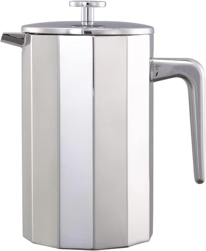 Vista 7 de Service Ideas PDWSB350PS Prensa francesa, 12 caras, doble pared, acero inoxidable, 12 onzas, acabado pulido