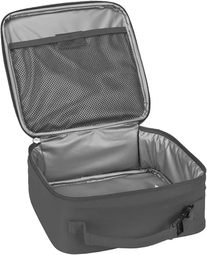 Vista 60 de Bolsa de almuerzo LEGO, duradera y aislada, con bolsillo de malla y compartimento con cremallera, perfecta para comidas sobre la marcha, negra