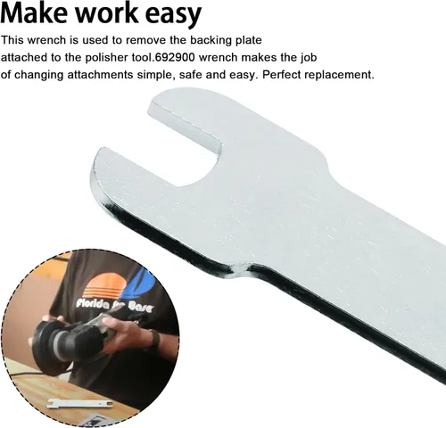 Vista 4 de Llave inglesa 692900 compatible con varios modelos de cable Porter para lijadora de cable Porter y pulidora 7335, 7336, 7424-2Pack