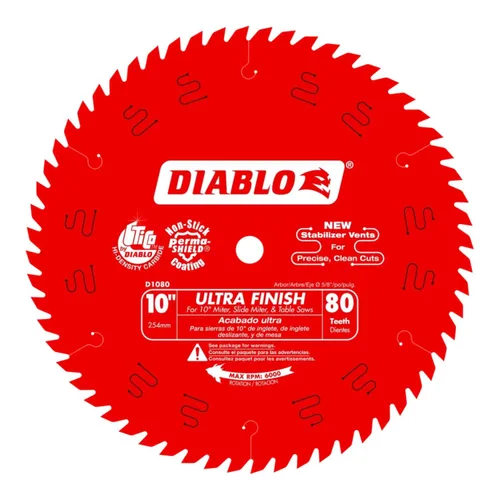Vista 9 de Diablo - Hoja de sierra de acabado de alto rendimiento para madera - 6-1/2" x 40 dientes, carburo Tico - D0641X