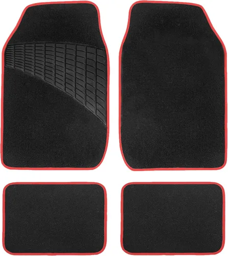 Vista 10 de FH Group Tapetes para automóvil, tapetes para automóvil, ajuste universal, tapetes de automóvil multiusos, protector de alfombra para la mayoría