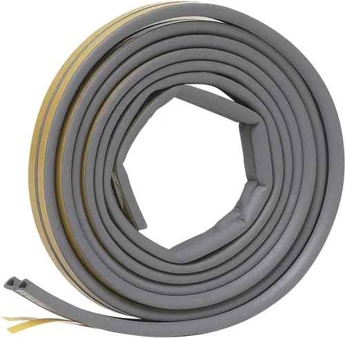 Vista 5 de Frost King V23WA Cinta de sellado meteorológico de goma acanalada autoadhesiva, 3/8" A, 1/8" G, 17 pies L, Blanco