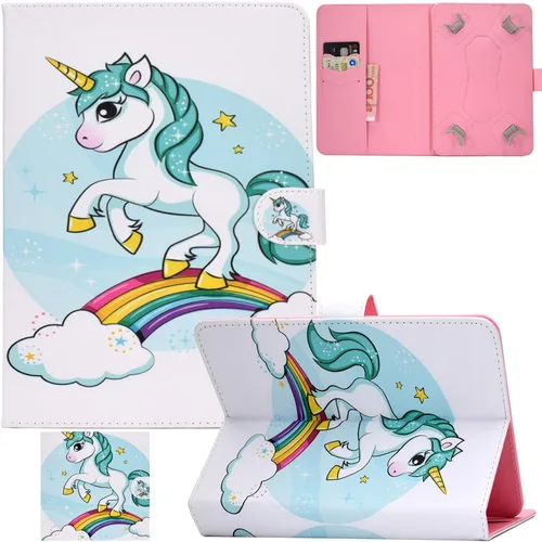 Vista 18 de Funda universal para tablet de 7.0 pulgadas, soporte Artyond Folio con ranuras para tarjetas para Samsung Galaxy Tab 7.0, Kindle Paperwhite 6.8