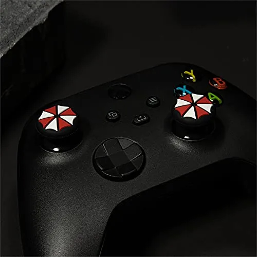 Vista 4 de Numskull Resident Evil - Cable USB tipo C y empuñaduras de pulgar - Cable de carga rápida de 49ft controlador Xbox Series X Mod
