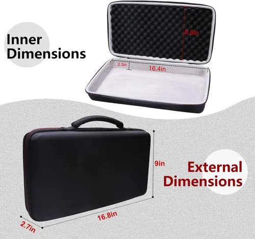 Vista 6 de LTGEM - Funda rígida para M-Audio Oxygen Pro Mini - Controlador de teclado MIDI USB de 32 teclas