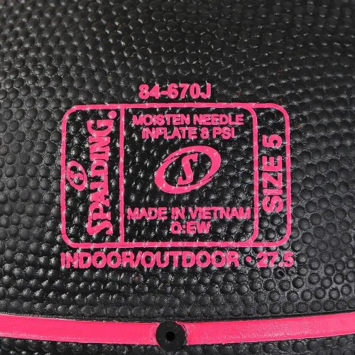 Vista 6 de Spalding 84-670J Street Phantom, Negro x Rosa, No. 5, Baloncesto, Baloncesto