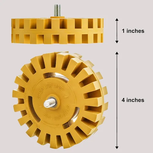 Vista 5 de CANOPUS - Rueda de borrador para quitar calcomanías - Kit de herramientas para quitar adhesivos, rayas, pegatinas, vinilo para coches