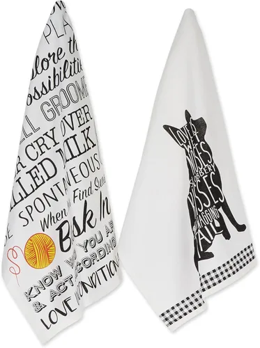 Vista 13 de DII Everyday Pets Kitchen Collection - Juego de toallas absorbentes de cocina, 18 x 28 pulgadas, Beware, 3
