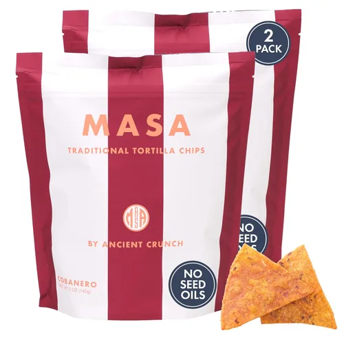 Vista 15 de Chips de MASA - Chips de Tortilla con Sabor a Lima, Chips de Maíz Hechos a Mano y Frituras - Maíz Blanco Crecido Naturalmente, Hechos con Sebo