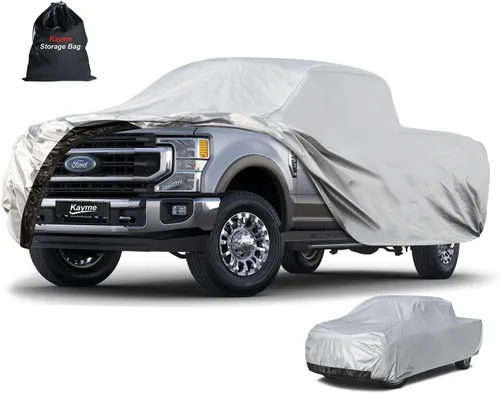 Vista 39 de Kayme - Cubierta impermeable resistente de 7 capas para camioneta, apta para todo clima, protección para exteriores contra lluvia y rayos UV, ajuste