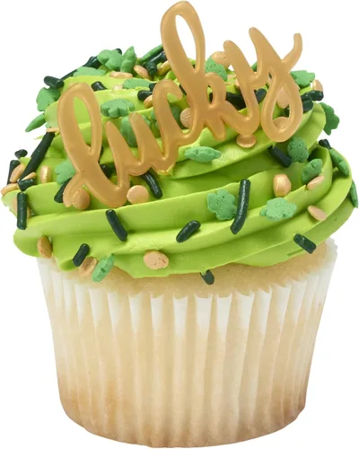 Vista 19 de DECOPAC Quins Fancy Sprinkles, 19.5 onzas, chispas de caramelo en recipiente de mano, gránulos comestibles para pasteles de celebración, cupcakes