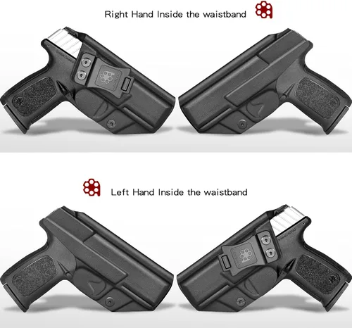 Vista 2 de Amberide IWB Kydex Holster for H&K VP9 / VP40, Concealed Carry, No Optic/No Laser, Adjustable Cant, Posi-Click Retention, Made in USA