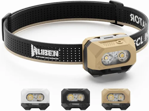 Vista 11 de WUBEN Linterna frontal LED H4 recargable, 800 lúmenes súper brillante, linterna frontal impermeable IP68 con sensor de movimiento, linterna frontal