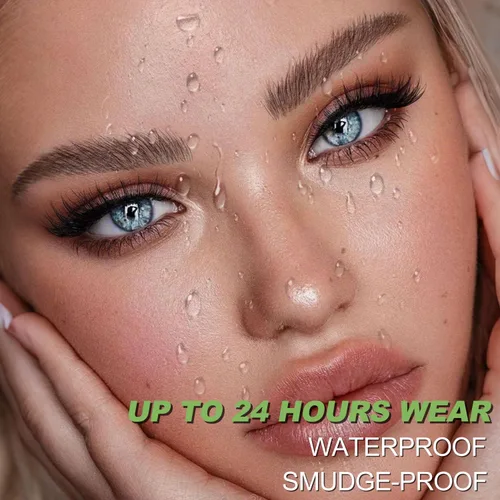 Vista 5 de Microblading - Lápiz de cejas impermeable para mujer, cabello castaño como lápiz de contorno natural de cejas, lápiz líquido de punta fina precisa